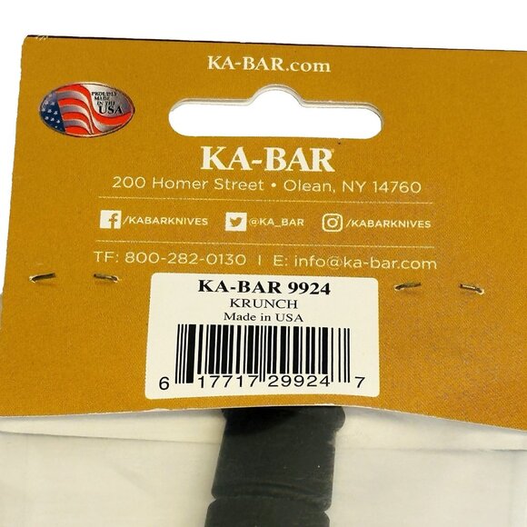 KA-BAR SET OF 2 Krunch Spoon-Straw Black Polymer Creamid 9924 USA - Picture 3 of 9